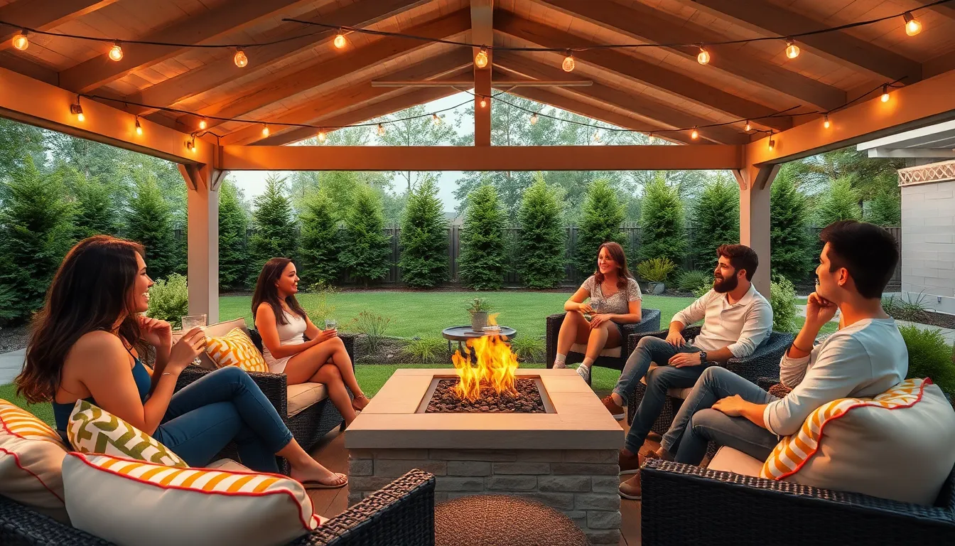 Covered Outdoor Entertainment Area Transform Your Backyard into a Year — free download